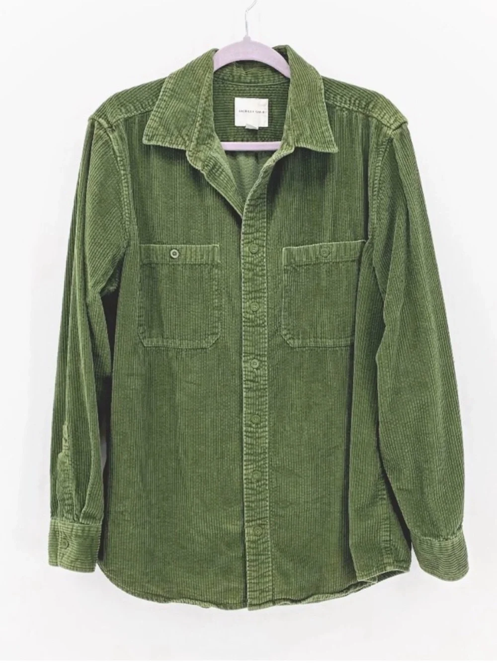 American Eagle Outfitters Green Corduroy Overshirt - Picture 1 of 8